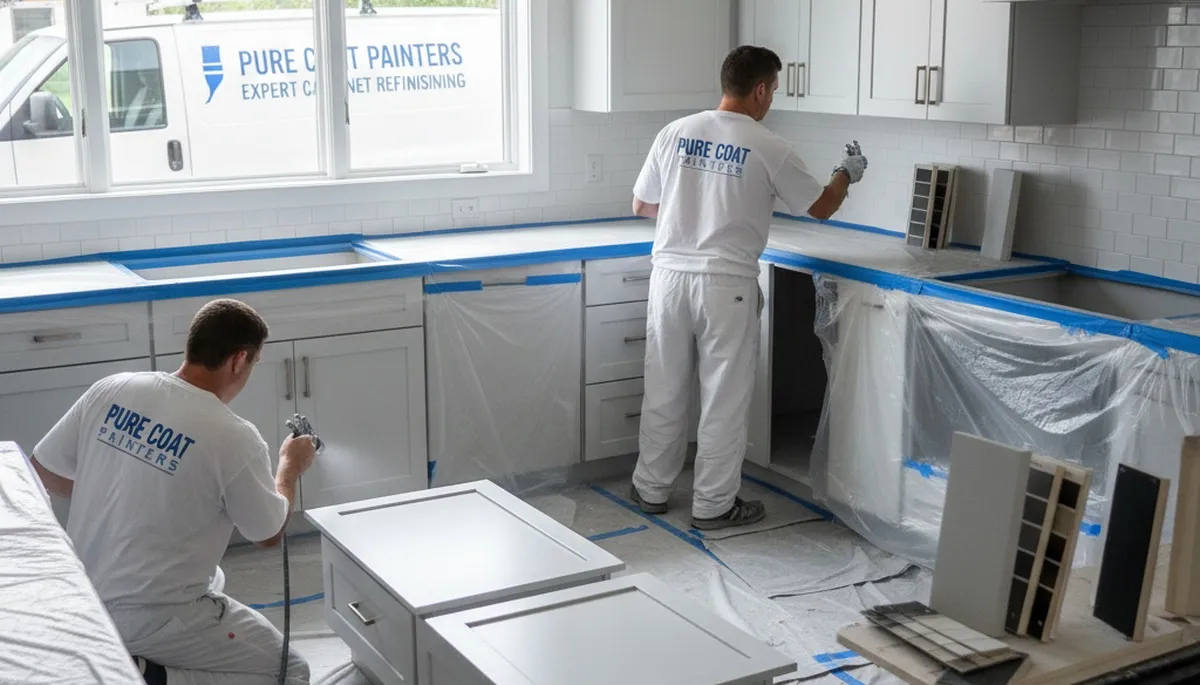 Professional cabinet painting and kitchen refinishing in Glendale, AZ by expert local painters