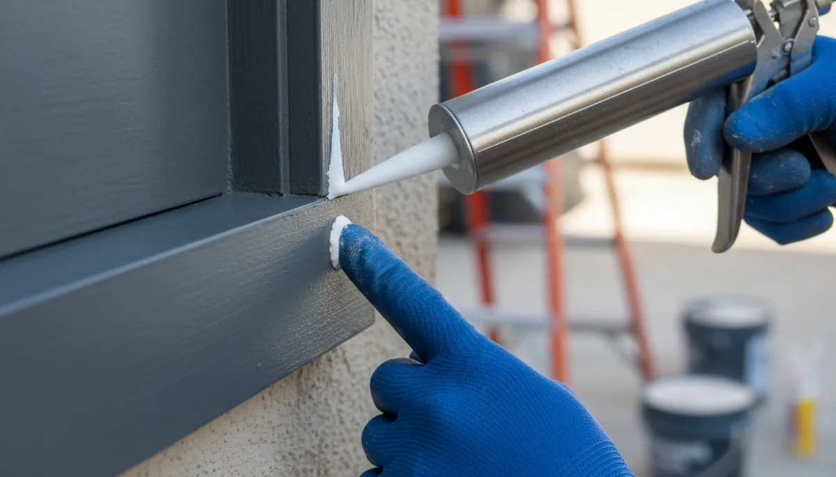 Professional caulking and sealing on Glendale AZ home exterior for weatherproof protection