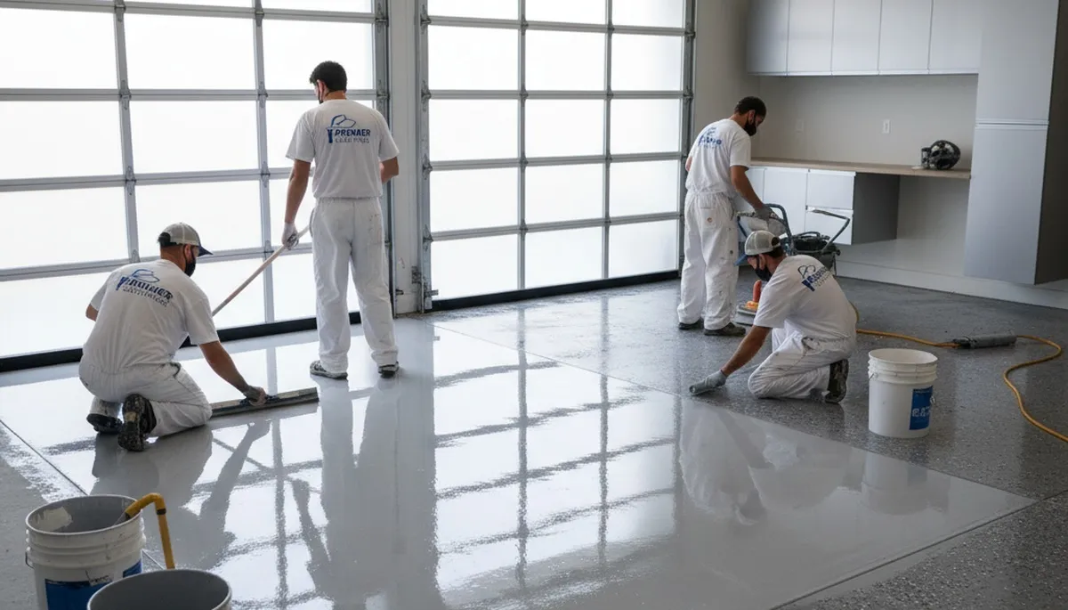 Professional epoxy garage floor coating in Glendale, AZ for durable, heat-resistant protection
