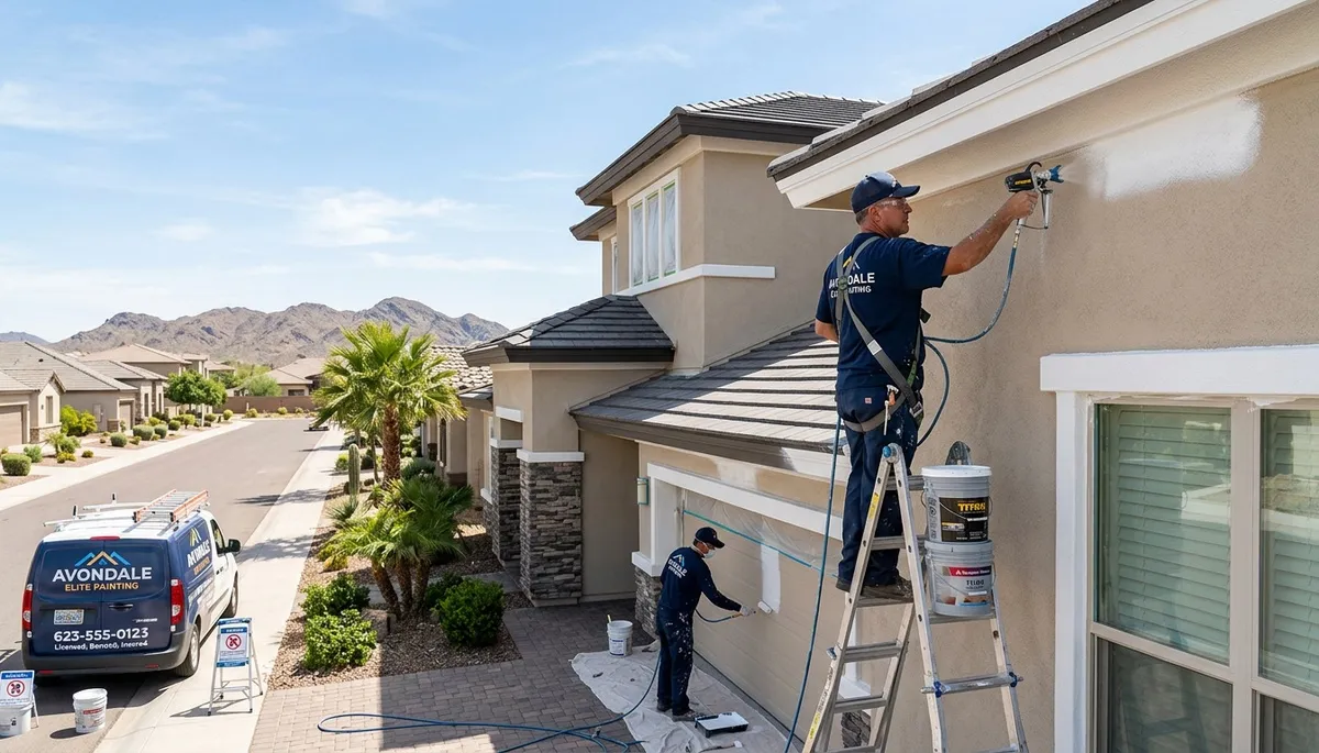 Professional house painters in Glendale AZ providing expert exterior and interior painting services