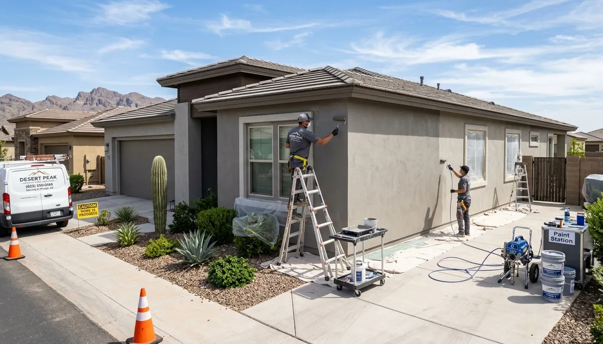 Professional house painters in Glendale AZ providing exterior and interior painting services