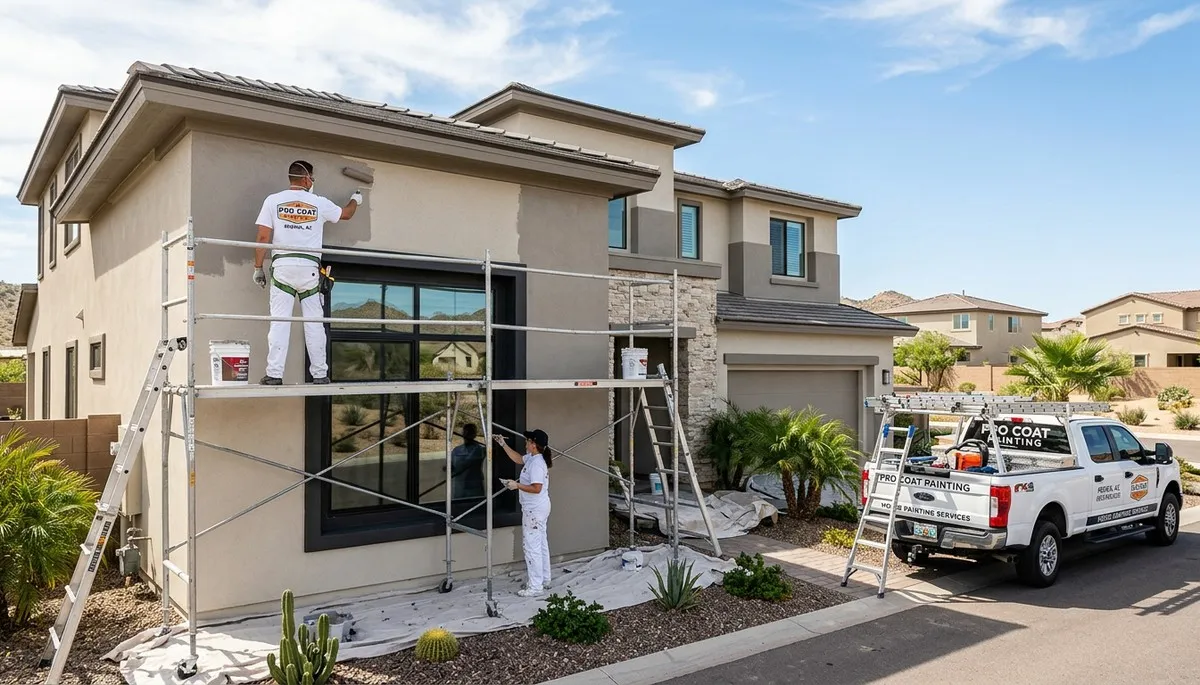 Professional house painters in Glendale AZ providing expert residential exterior painting services