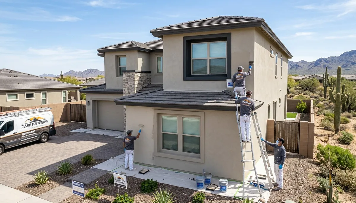 Professional house painters providing exterior home painting services in Glendale AZ