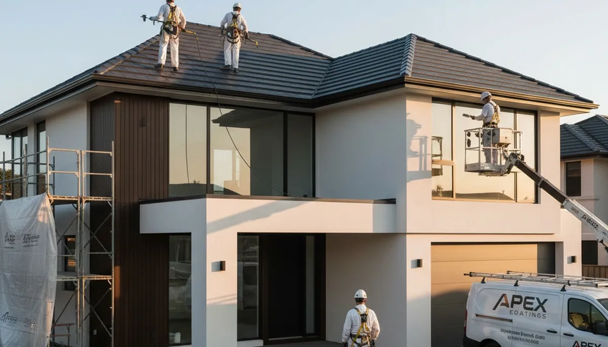 Professional roof painting in Glendale AZ protecting home from desert heat and UV damage